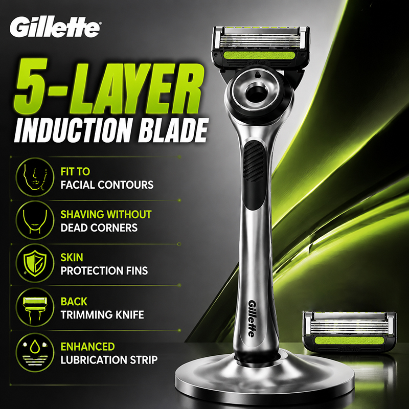 Men'S Beard Grooming - Gillette GLB504JG Shaver Anti Slip Handle