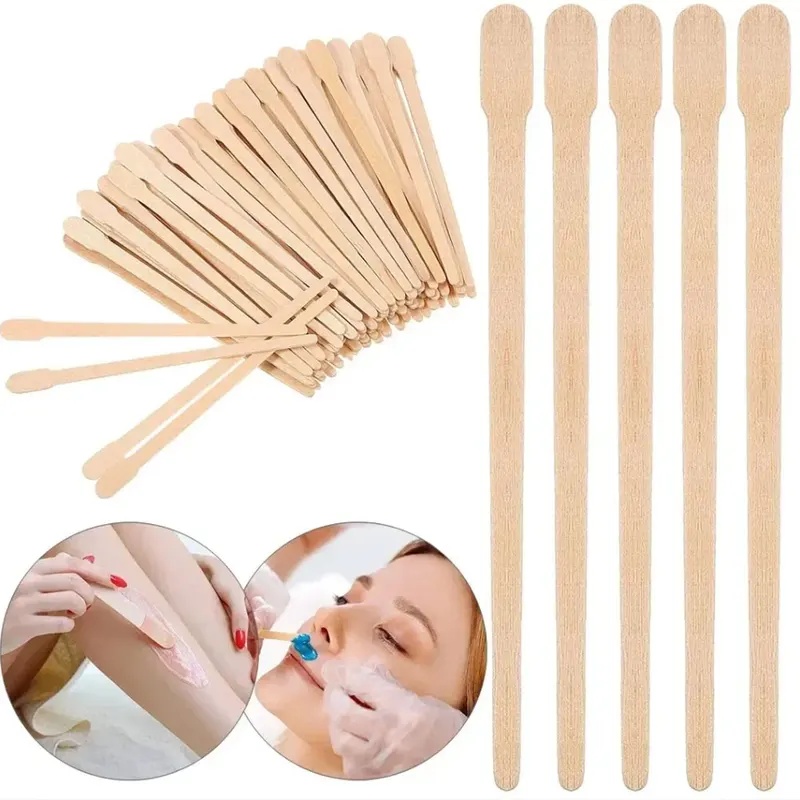 Hair Wax Stick - Woman Wooden Hair Removal Stick Disposable