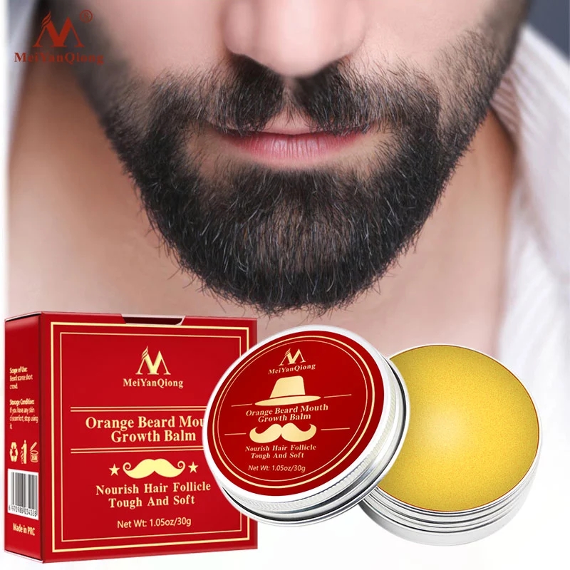 Men'S Grooming Wax - Natural Orange Organic Beard Oil Beard