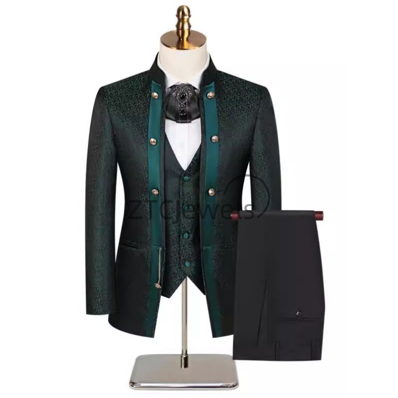 Men'S Grooming - 2026 New Chinese Style Men's Suit