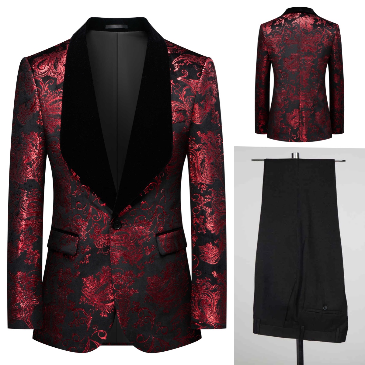 Men'S Grooming Pictures - Real Picture Men Suit Jacquard Business
