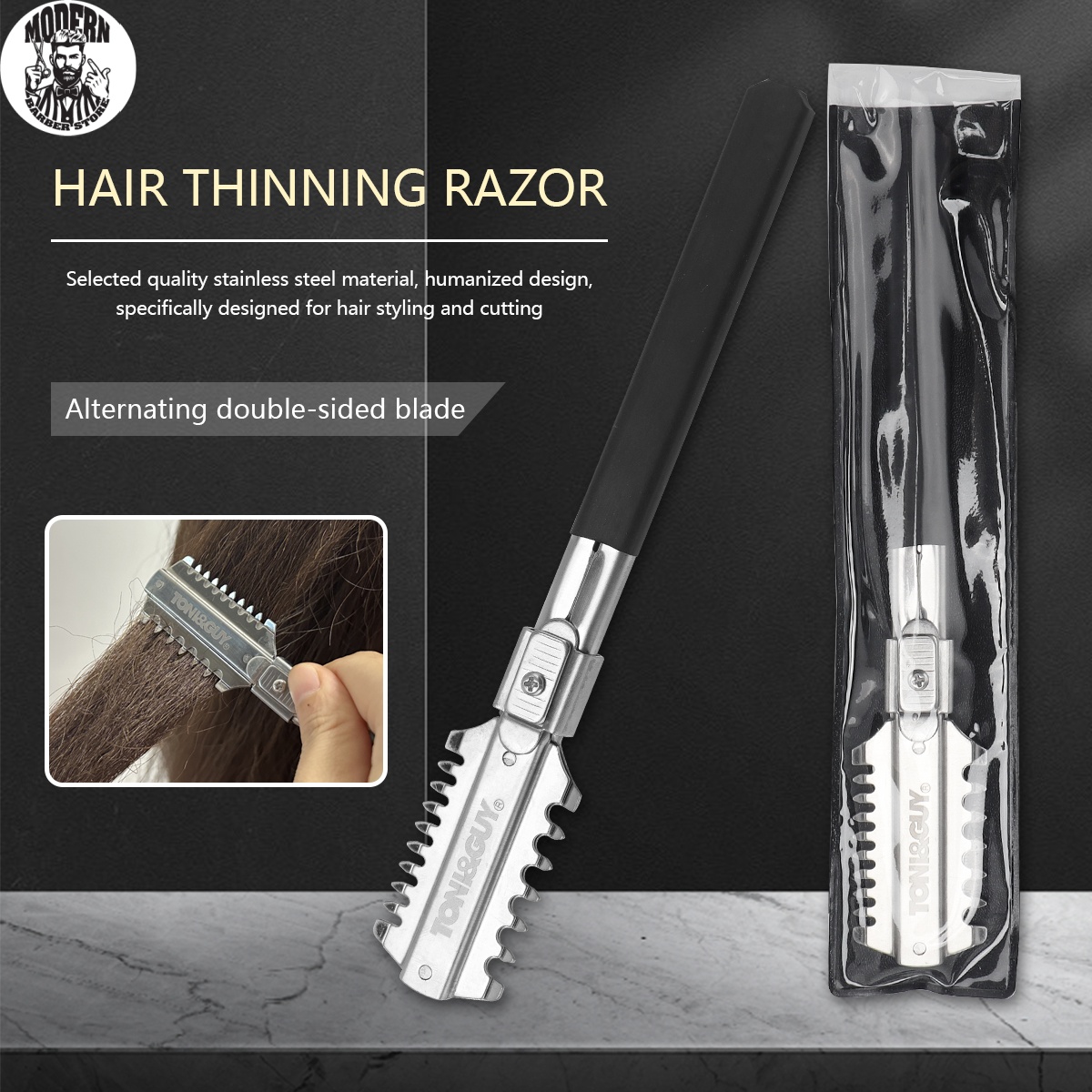 Men'S Beard Grooming - Salon Double-Edge Shaving Haircut Razor Knife
