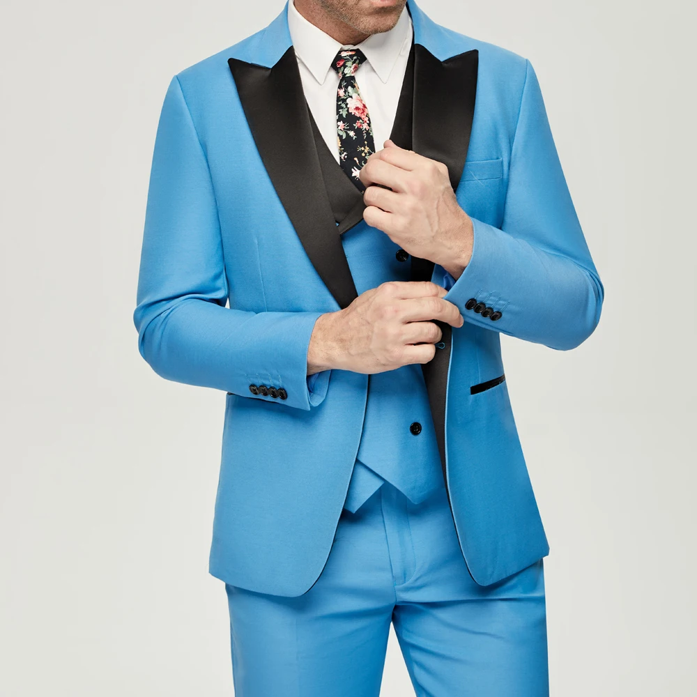 Blue Men Suits 3 Pieces  Men G - Men'S Grooming Studio review and price