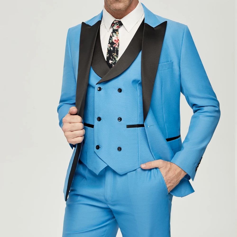 Blue Men Suits 3 Pieces  Men G - Men'S Grooming Studio review and price