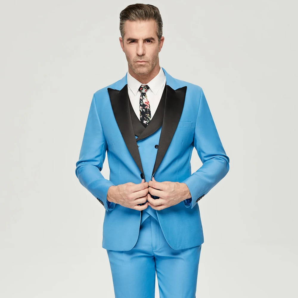 Blue Men Suits 3 Pieces  Men G - Men'S Grooming Studio review and price