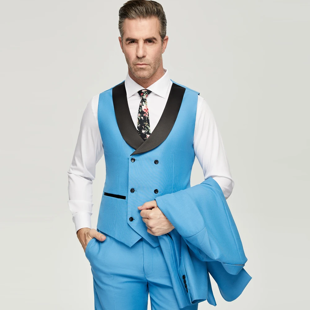 Blue Men Suits 3 Pieces  Men G - Men'S Grooming Studio review and price