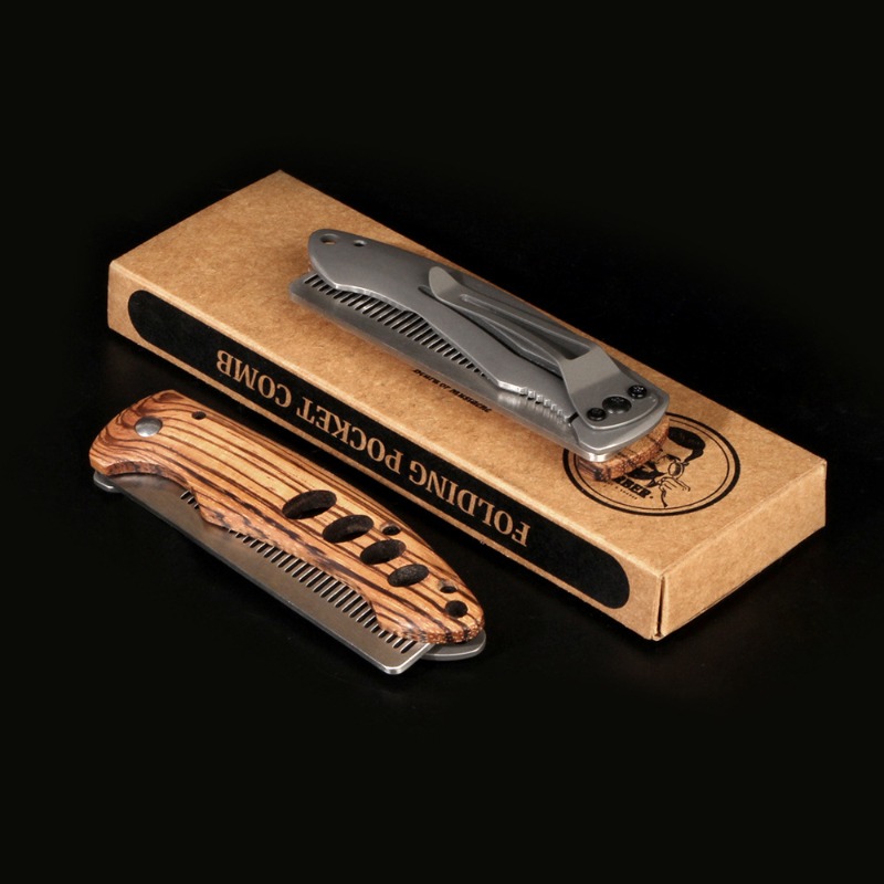 Solid Wood & Metal Folding Bea - Mens Grooming Kit Bag review and price