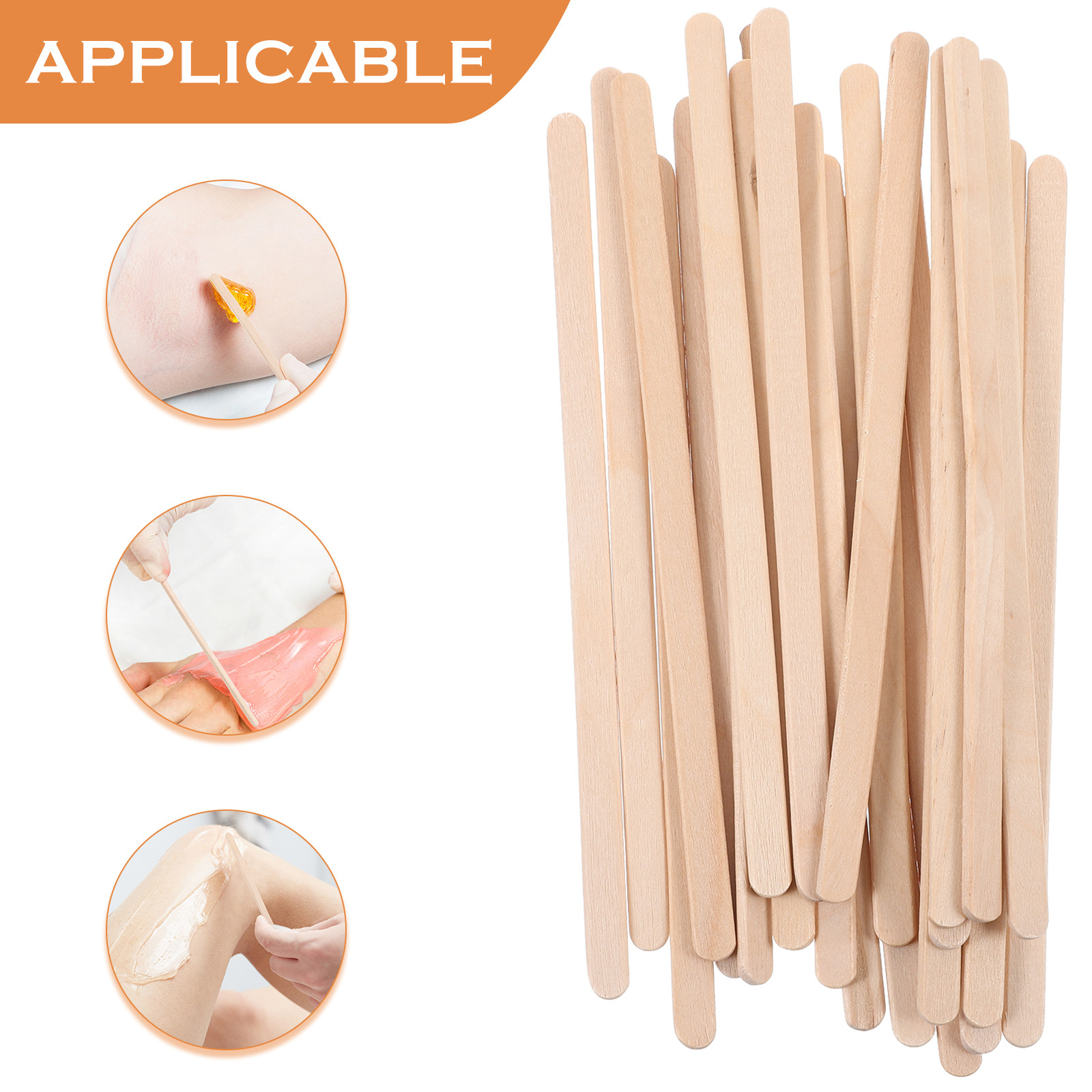 100Pcs Wooden Wax Sticks Waxin - Hair Wax Stick review and price