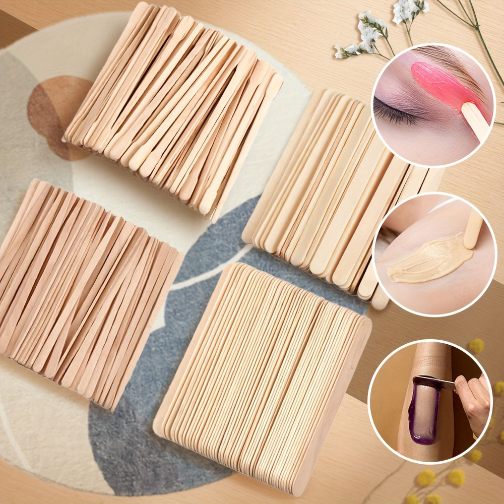 300/500pcs Wooden Wax Sticks M - Hair Wax Stick review and price