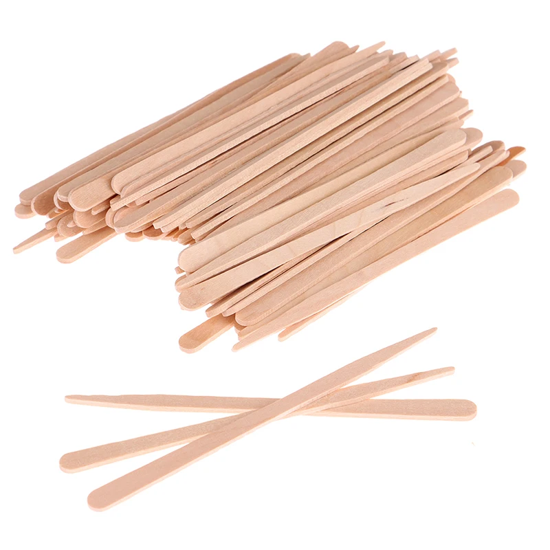 50/100Pcs Wooden Body Hair Rem - Hair Wax Stick review and price