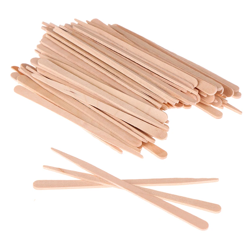 50/100Pcs Wooden Body Hair Rem - Hair Wax Stick review and price