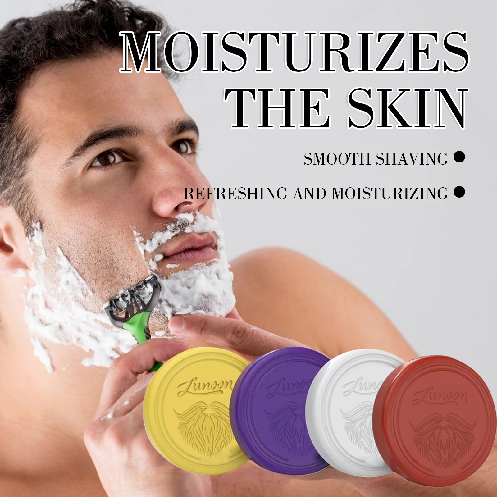 4/1pcs Mens Beard Shaving Soap - Men'S Beard Grooming review and price