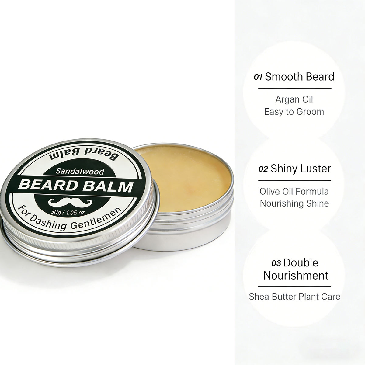 Strong Hold Beard Wax 30g, Nat - Men'S Grooming Wax review and price