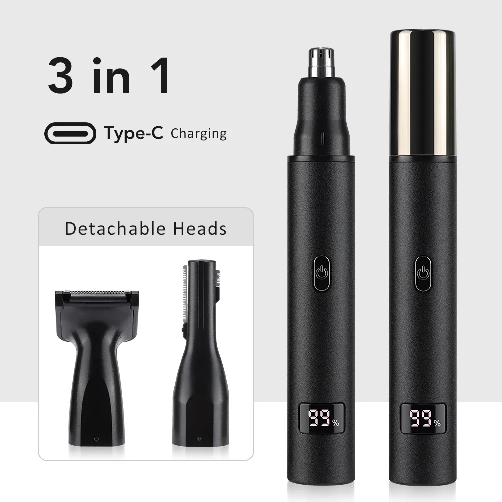 Nose Hair Trimmer for Men 3 in - Mens Grooming Kit Bag review and price
