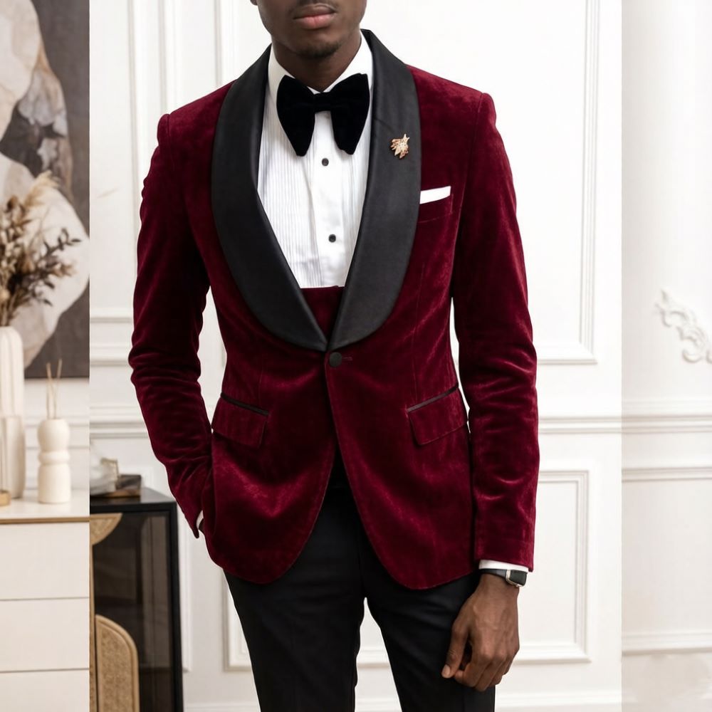 Velvet Slim Fit Suits for Men  - Men'S Grooming Studio review and price