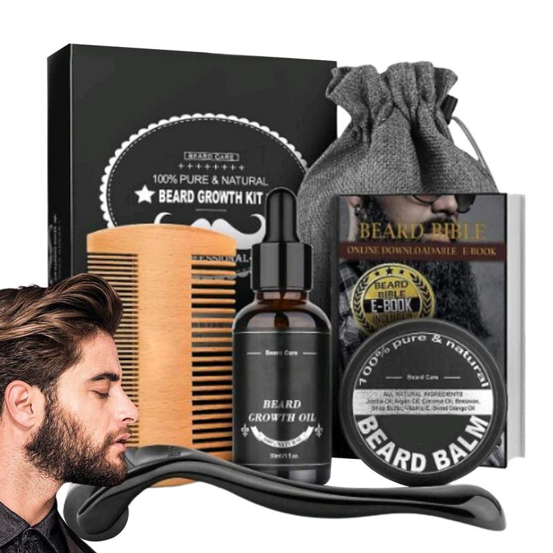 5pcs Men Beard Barba Grooming  - Mens Grooming Kit Bag review and price