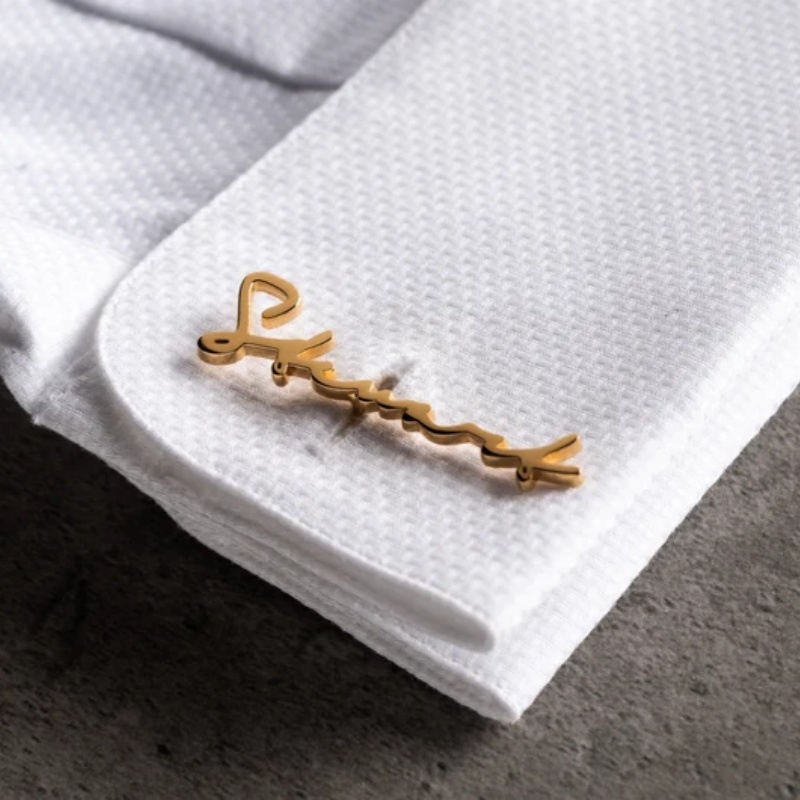 Custom Name Cufflinks 18K Gold - Men'S Grooming review and price