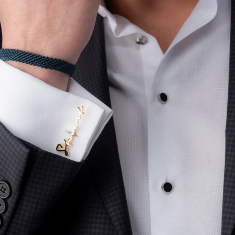 Custom Name Cufflinks 18K Gold - Men'S Grooming review and price