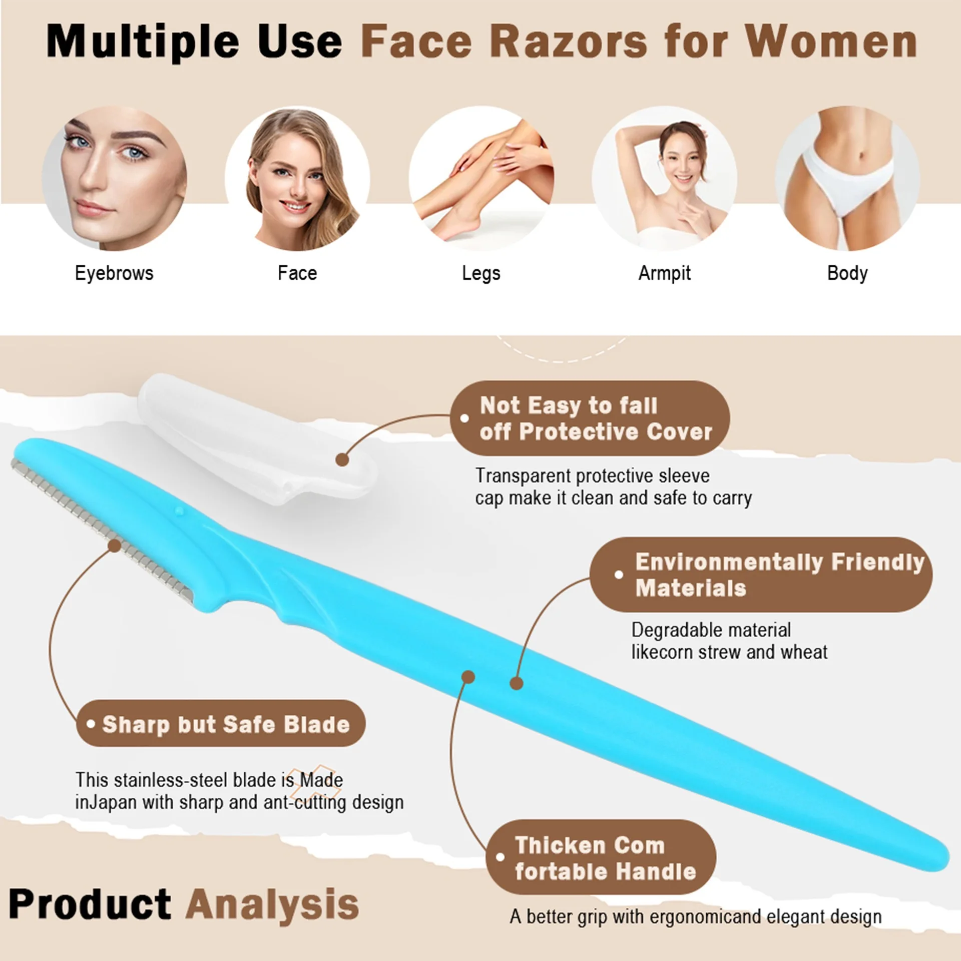 5/10/30/40pcsbrow Razor and Fa - Men'S Beard Grooming review and price